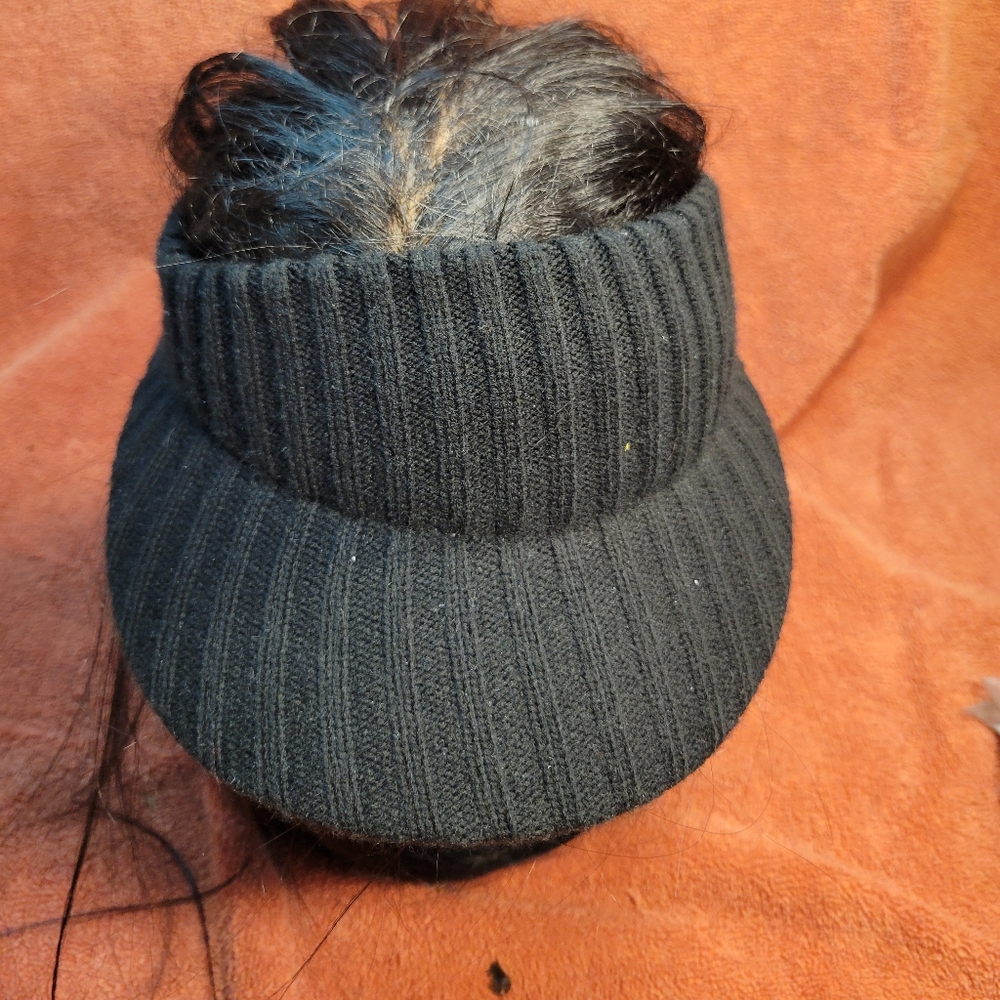 Ladies VSCT Black Knitted Visor